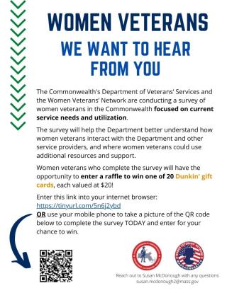 Massachusetts DVS Women Veterans Survey 2-22